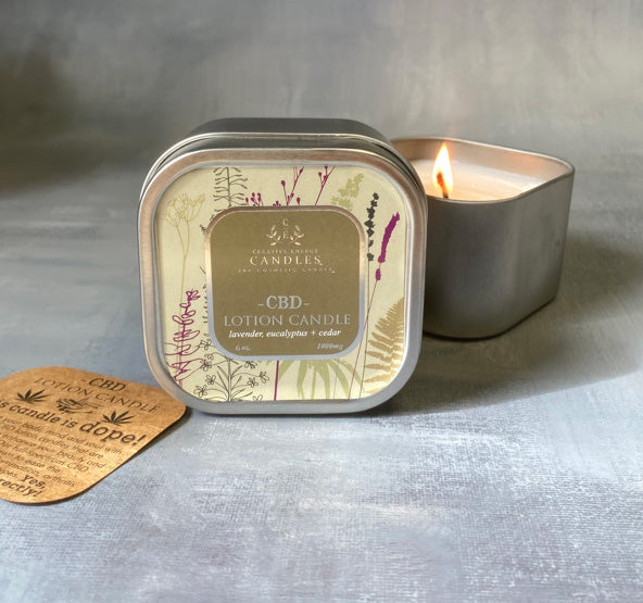 CEDAR Hemp-Derived CBD Lotion Candles - Creative Energy Candles
