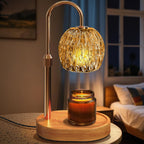 Antique Gold Chandelier - Candle Warmer Lamp - Creative Energy Candles