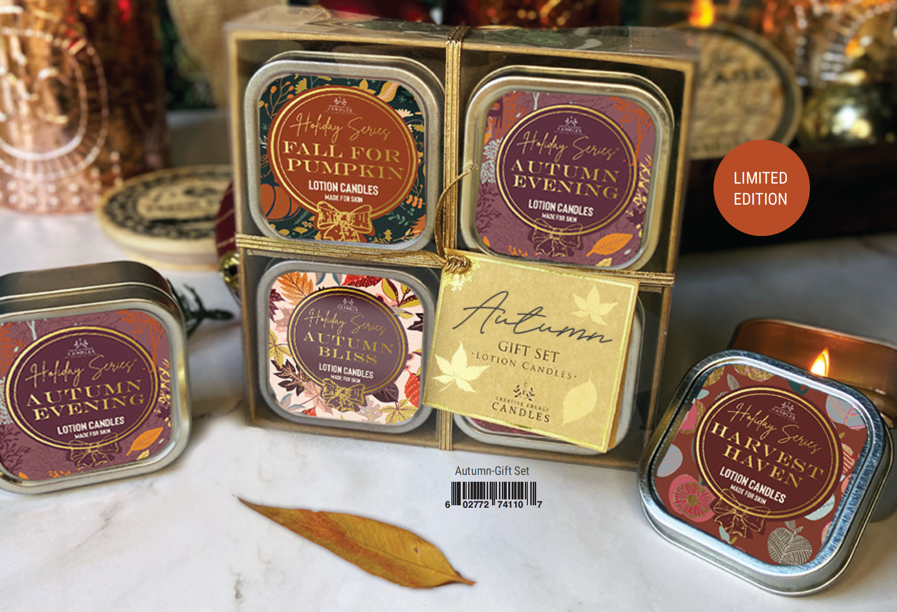 Cheers Gift Set | Autumn Gift Set - Creative Energy Candles