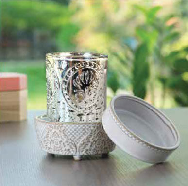 The Vintage White 2-in-1 Fragrance Warmer - Creative Energy Candles