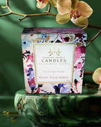 White Tea & Violet Soy Lotion Candle - Creative Energy Candles