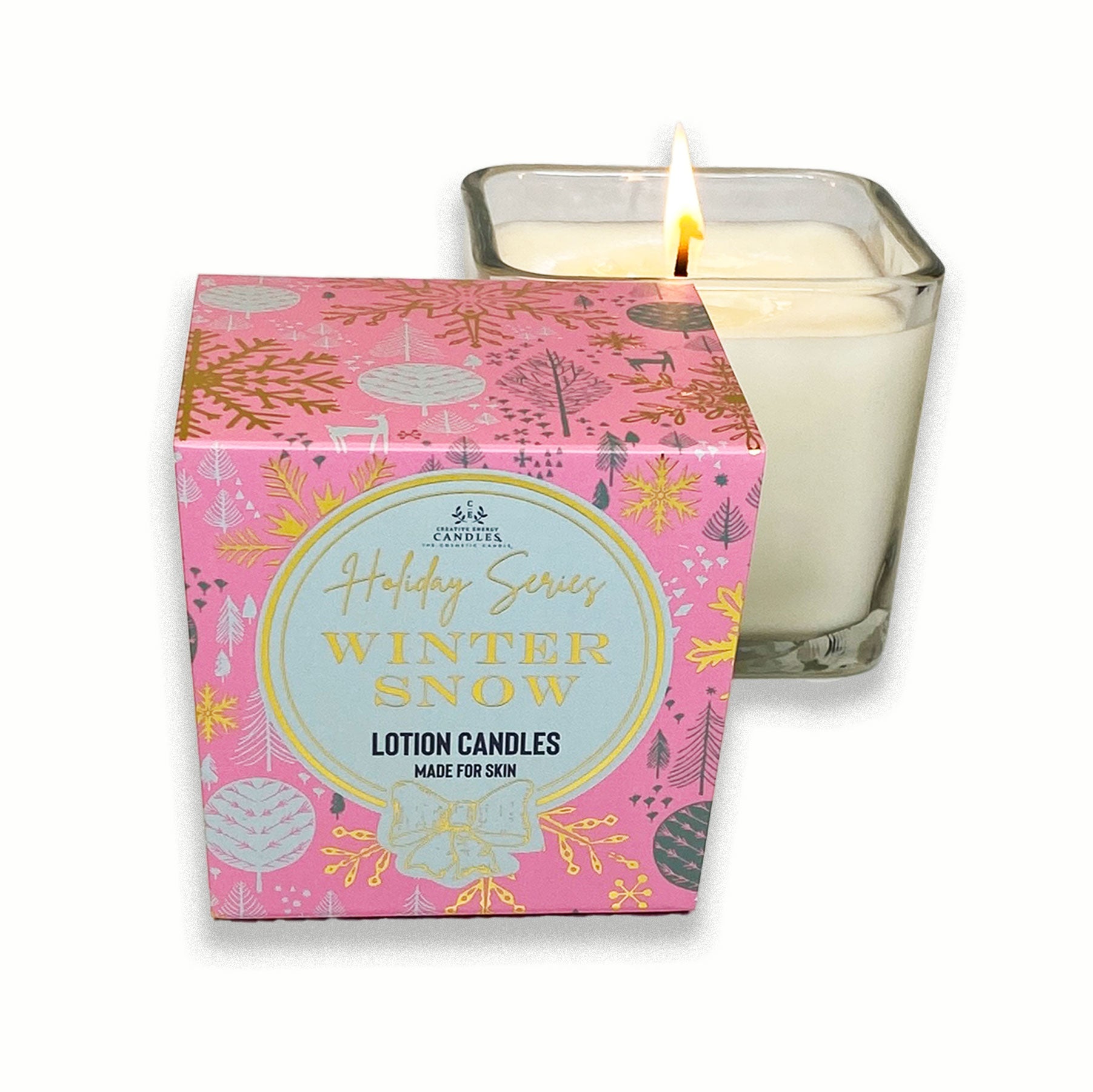 Winter Snow ~ Soy Lotion Candle - Creative Energy Candles