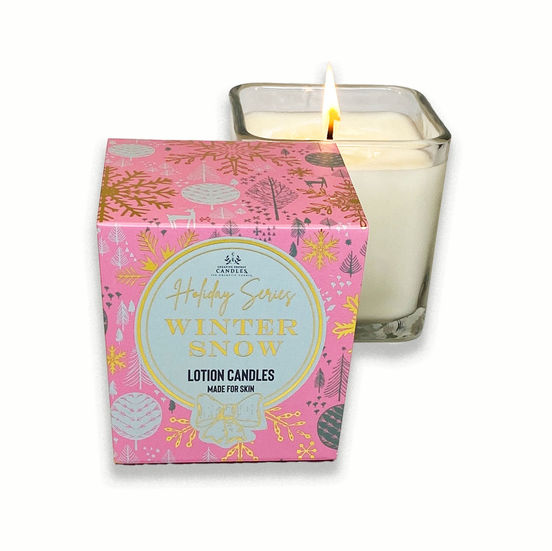 Winter Snow ~ Soy Lotion Candle - Creative Energy Candles