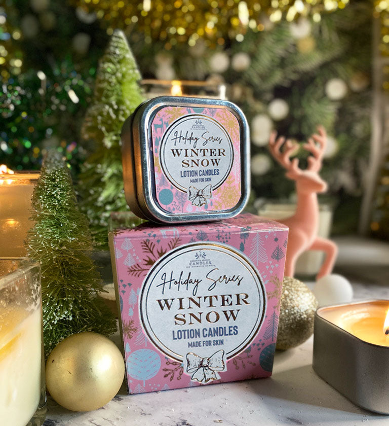 Winter Snow ~ Soy Lotion Candle - Creative Energy Candles