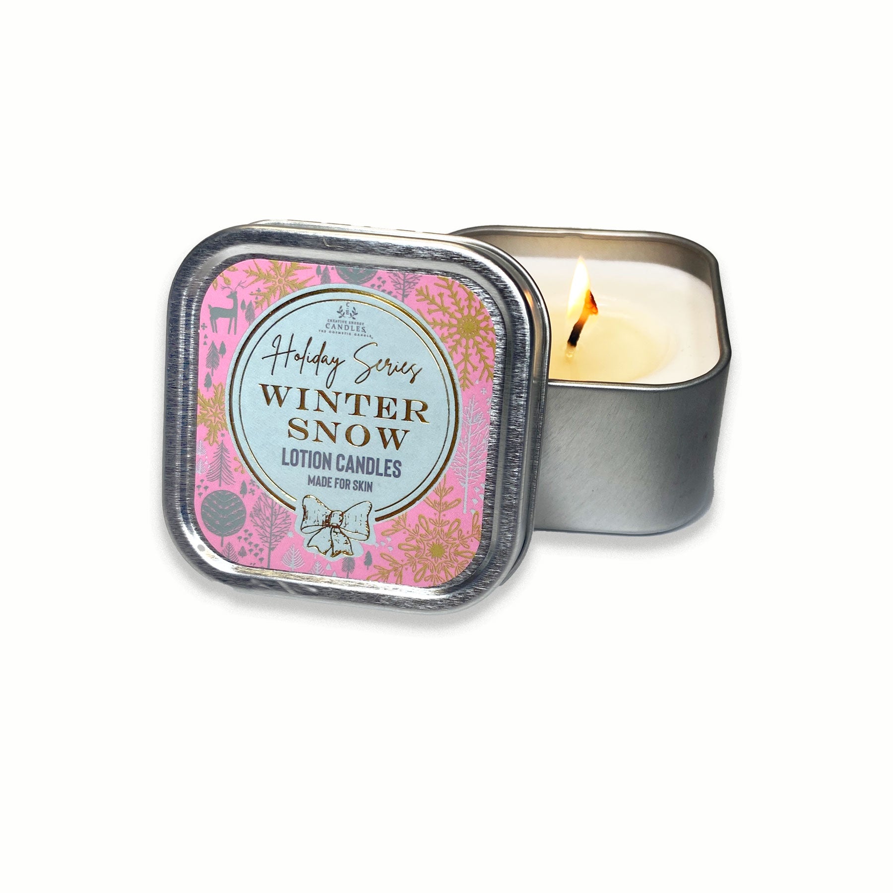 Winter Snow ~ Soy Lotion Candle - Creative Energy Candles
