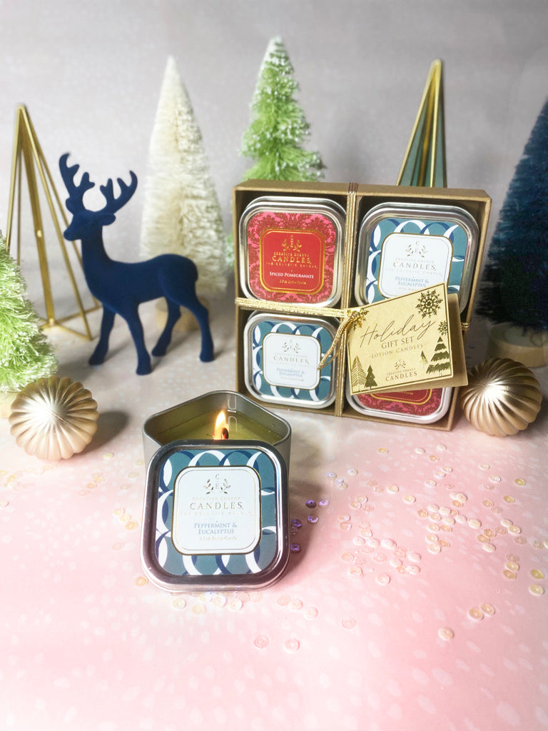 Holiday Gift Set | 2-in-1 Soy Lotion Candles