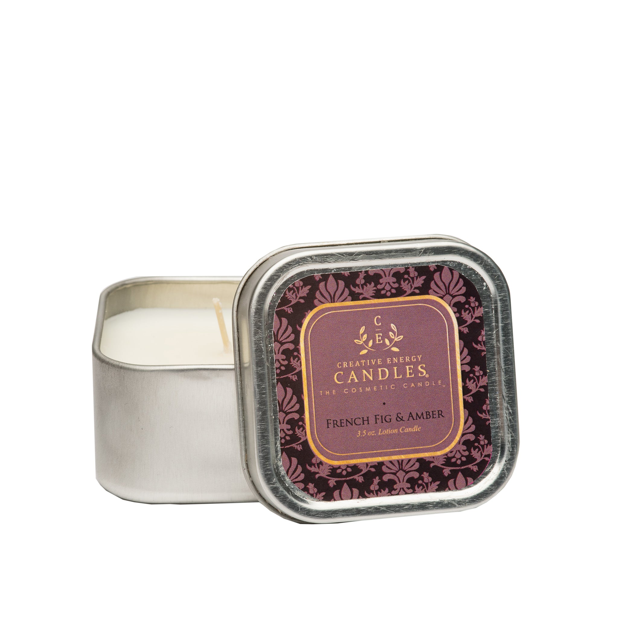 French Fig & Amber Soy Lotion Candle - Creative Energy Candles