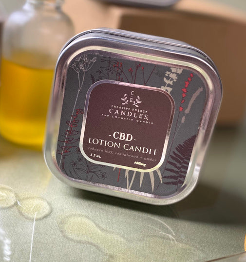 Sandalwood CBD 2-in-1 Lotion Candles