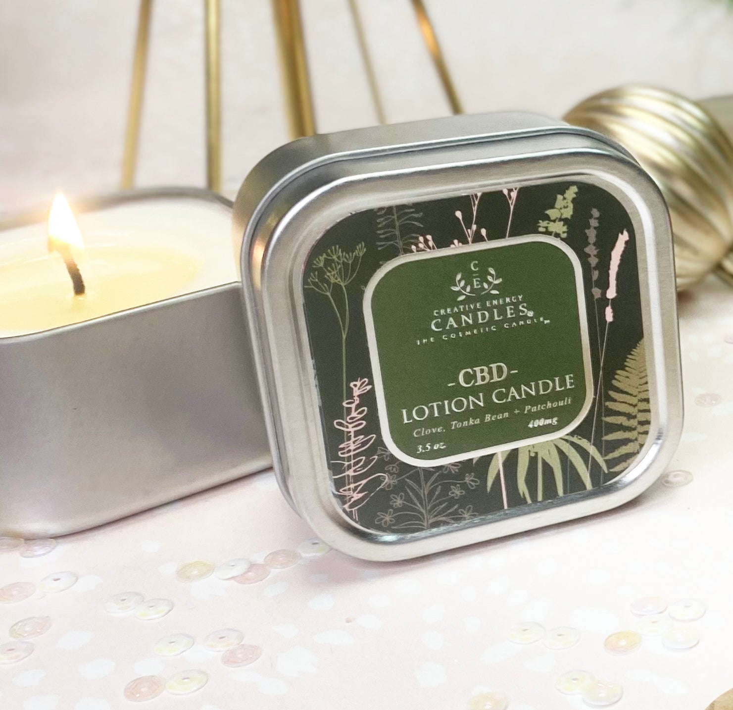 Clove CBD 2-in-1 Lotion Candles - Creative Energy Candles