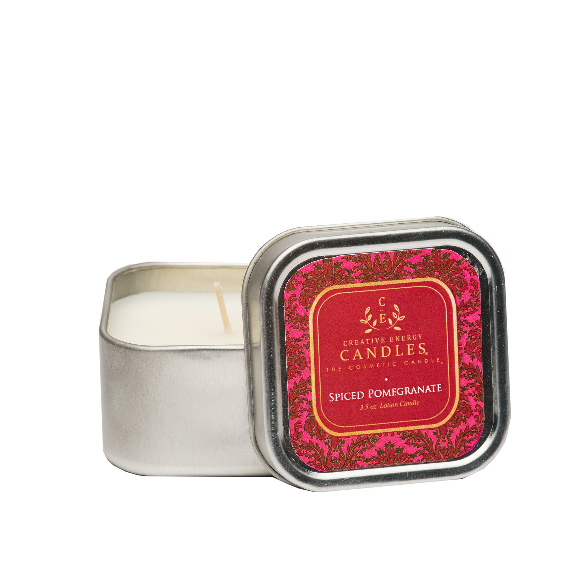 Spiced Pomegranate Soy Lotion Candle - Creative Energy Candles