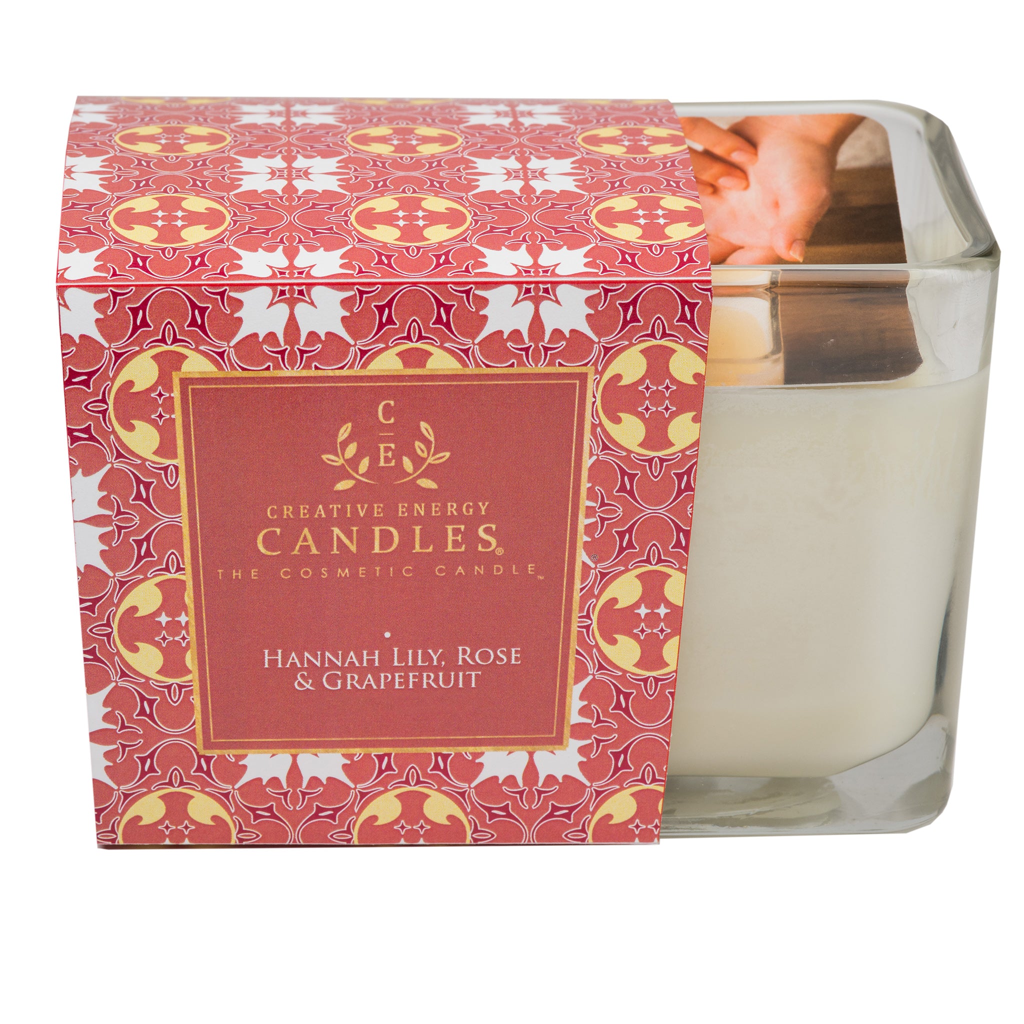 Hannah Lily, Rose & Grapefruit Soy Lotion Candle - Creative Energy Candles