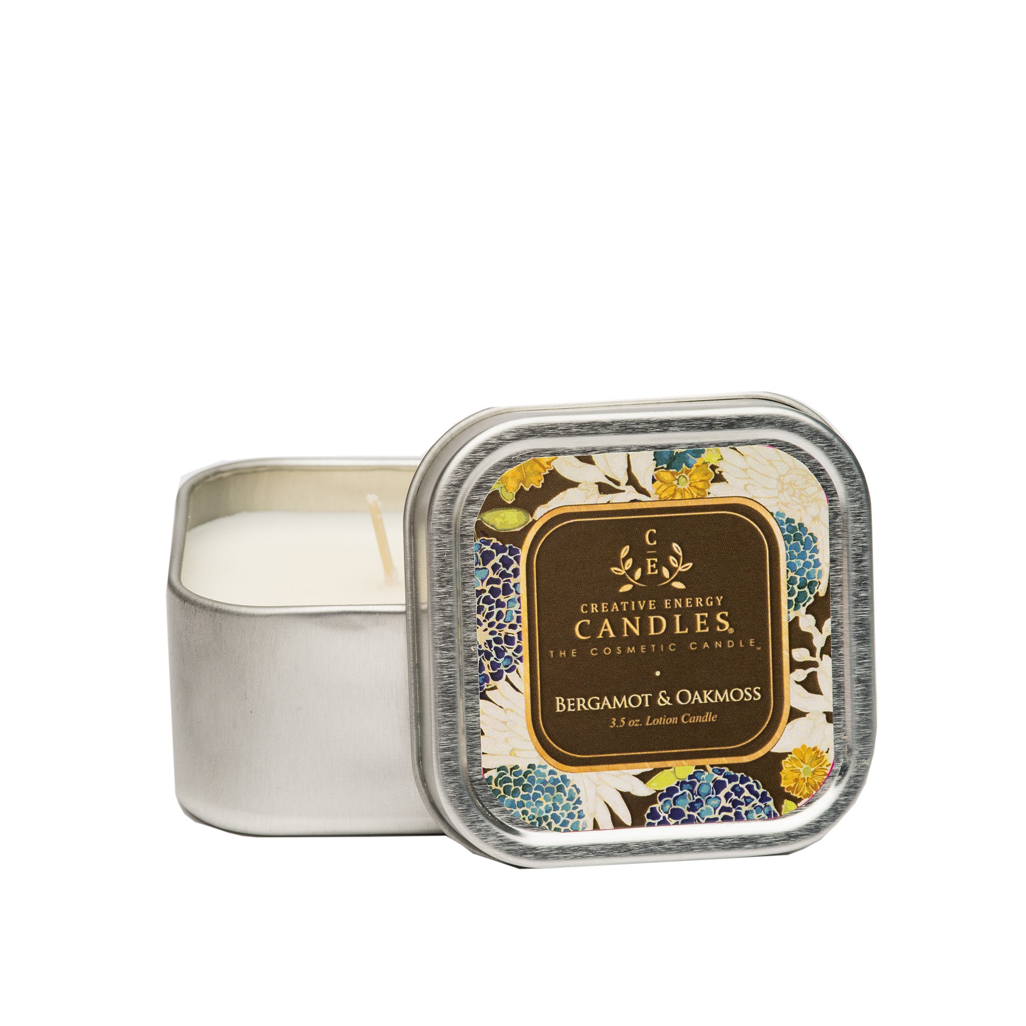 Bergamot & Oakmoss Soy Lotion Candle - Creative Energy Candles