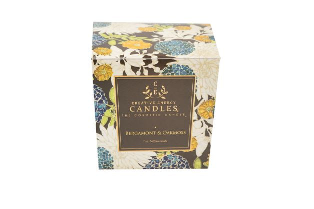 Bergamot & Oakmoss Soy Lotion Candle - Creative Energy Candles