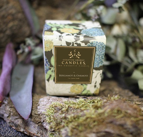 Bergamot & Oakmoss Soy Lotion Candle - Limited Edition - Creative Energy Candles