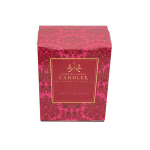 Spiced Pomegranate Soy Lotion Candle - Creative Energy Candles